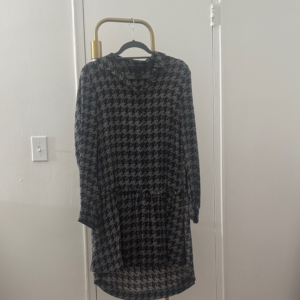 Marc Jacobs Black and Gray High Low Dress